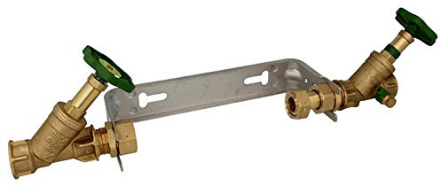 Schlösser -0022053170001- Einbaugarnitur 1 Zoll für Hauswasserzähler mit Baulänge 260 mm - starre Ausführung - verzinkt