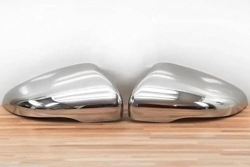 Edelstahl Chrom Spiegelkappen von Recambo passend für VW Golf 6 VI Cabrio Touran 2009-2015 Typ 1T3