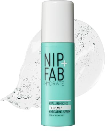 Nip + Fab Hyaluronic Fix Extreme4 2% Gesichtserum – Hyaluronsäure-Feuchtigkeits- & Anti-Aging-Pflege für Feine Linien & Fältchen – mit Polyglutaminsäure, Leicht & Erfrischend, 50 ml
