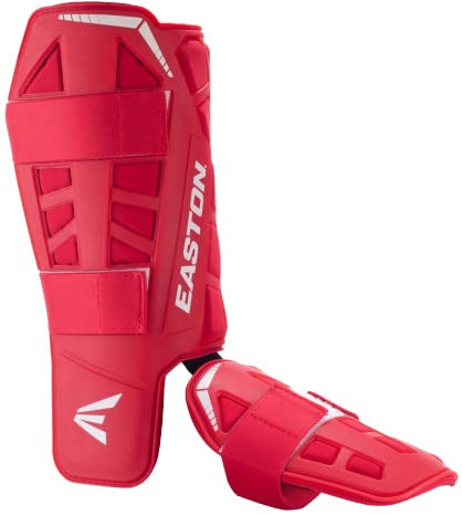 Easton | Erwachsene Leg Guard | Red | Fit Left Leg for Right Hand Batter