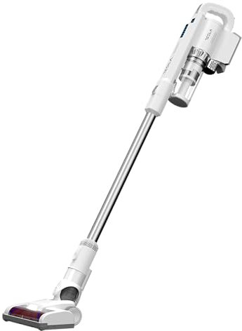 Tesla Aspiradora de Mano HS300WX, 200W, Depósito 200ml, Filtro HEPA Lavable, Batería Larga Duración, 2 Velocidades, Blanco