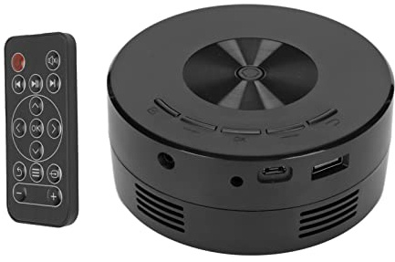 Mini Projector, 1080p TFt LCD Phone Screen Home Theater with USB, Speaker, Remote, Power Bank, 30000hr LED Life