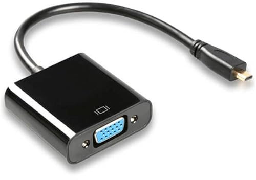 Elecbee Micro HDMI auf VGA Audiokabel zur Umwandlung von Audio Video