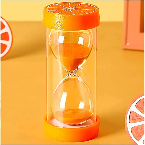 Minuterie de sablier, minuteries de sablier, Horloge de sablier de sablier, minuterie de sablier de Style Fruit de 10/15/30/60 Minutes for Les Enfants, Salle de Classe, Anti-Chute (Color : A, Size :
