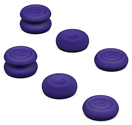 6 Pieces Controller Thumb Grip Joystick Cap for Xbox One Xbox Series X Series S,Silicone Thumbstick Grip Cover (Purple)