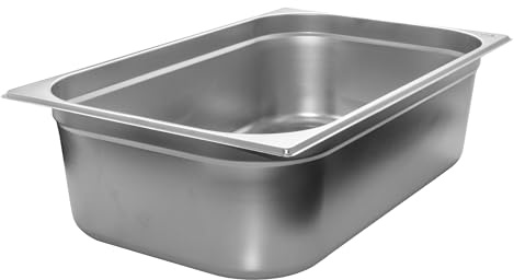 AcMax GN 1/1 Gastronormbehälter GN-Behälter Gastronorm Edelstahl 21 Liter Tiefe 150mm