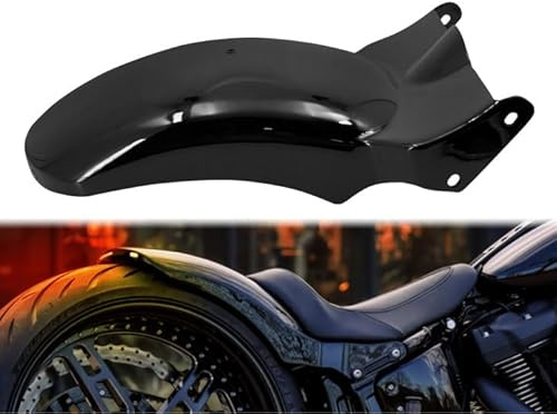 HCmotorku Motorrad-Heckschutzblech mit LED-Lauflicht-Blinker-Bremslicht, kurzes Schutzblech, Rücklicht, passend für Harley Softail Fat Boy 114 107 FXDR 2018-2023, Schwarz