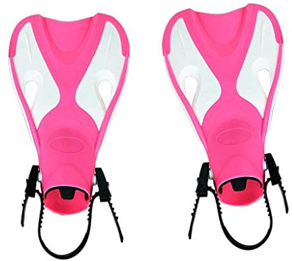 Harilla Kinder Schwimmflossen für Anfänger - Leichte Flossen für Junge Schwimmer, Rosa