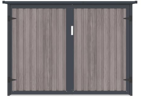 Vente-unique - Fahrradbox 4 Niki - Stahl - naturfarben dunkel