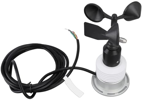 Fockety 5 in 1 Weather Sensor, Highly Accurate Weather Station with Air Pressure, Wind Speed, Wind Direction, Temperature and Humidity, Anemometer Sensor, Multifunction Monitoring