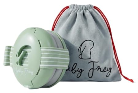 Baby Frey® Baby Gehörschutz – Sicherer Gehörschutz für Babys bis 24 Monate – Kein Druck auf Fontanelle – Weich, leicht & rutschfest – Für Konzerte, Reisen & Alltag