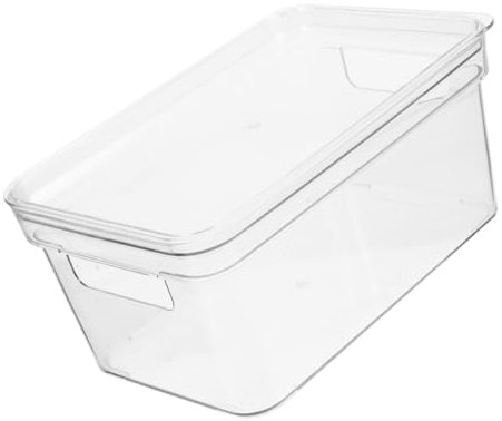 KITANDOVE Boîte De Rangement Transparent Avec Couvercle Organisateur Multifonction Pour Jouets Et Accessoires Conteneur De Stockage Pratique Pour Blocs De Construction Et Fournitures De