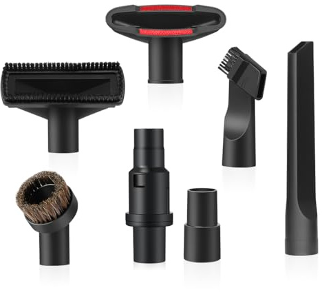 LANMU 1 1/4 Vacuum Attachments Compatible with Shark Navigator Lift-Away NV360 NV352 NV356E, NV501 & Rocket HV301 HV322 Vacuum, Accessories Kit with Adapter for Home, Car Interior Cleaning