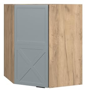 Vicco Eckhängeschrank Fame-Line, Hellblau-grau, 57 cm, zur Kombination mit weiteren Modulen der Fame-Line Serie