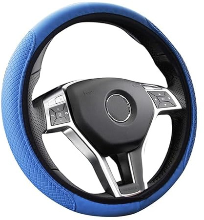 Flaconi Funda Volante Coche,15” Funda Volante,Funda Volante Coche Universal,Cubre Volante Coche,Funda para Volante Coche,Fundas Volante Coche,Adecuado para la Mayoría de Automóviles(Azul)