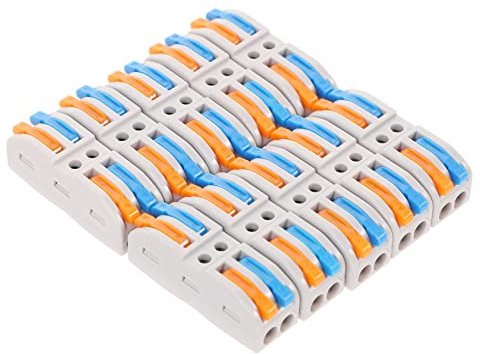 PartyKindom 10pcs Connector Block Electrical Wire Connectors for Compact Cable Connections for Diy Projects