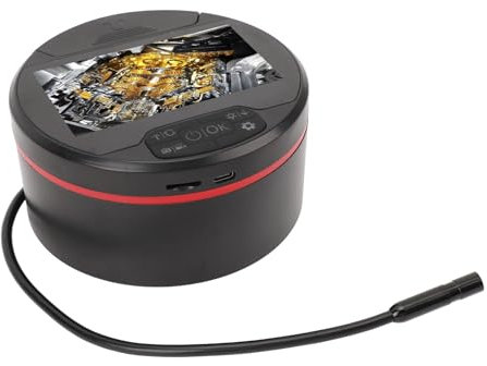 Akozon 8mm HD -Endoskop -Inspektionskamera mit 4,3 Zoll Bildschirm, IP67 Wasserdicht, LED -Licht, 2 M Kabel für Automotoren, Rohre und Klimaanlage