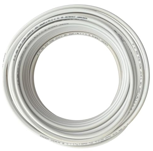 PVC Coated Oil Line 10mm Copper Pipe. Microbore Copper Coil for Oil Fired Central Heating Boilers. for Use Underground or Above Ground. (25 Metres)