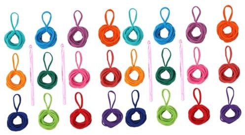 OSALADI 3 Ensembles tissé tissu Passants tissage d'élastiques tricot couleur boucles de manique élastiques Boucles artisanales recharges pour maniques boucles pour maniques Plastique