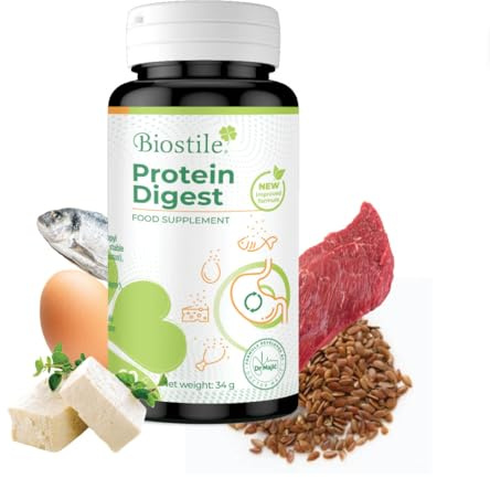 Biostile Protein Digest – Enzymes digestives avec lactase pour une absorption optimale des nutriments