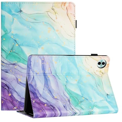 LSPCASA Hülle für Honor Pad 10 Hülle (12.1 Zoll) Premium PU Leder Compatible für Honor Pad 10 Tablette Case Flip Cover mit Kartenfächern Stifthalter und Standfunktion -Ölgemälde