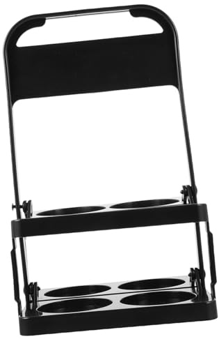 Gatuida Cesta Plegable para Botellas con Asa Resistente Portabotellas Portátil para Cerveza y Vino Soporte Compacto y Seguro para Uso Doméstico y Fiestas