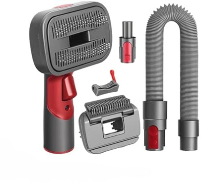 Cepillo aspirador 2 en 1 for pelo de perro, ideal for acicalar y quitar suelto. Compatible con Dyson Gen5, V15, V12, V11, V10, A62X. Peine for nudos mascotas que elimina el