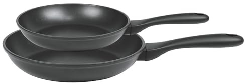 Cristel - Set de 2 poêles 24cm et 28 cm Cookway fixe ultralu revêtement céramique Ceraliss+