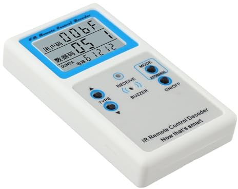 Telecomando AV TV a infrarossi, decoder tester, 433 MHz, telecomando IR universale per CA/proiettore/TV Box, 8 canali 20 protocolli ABS remoto