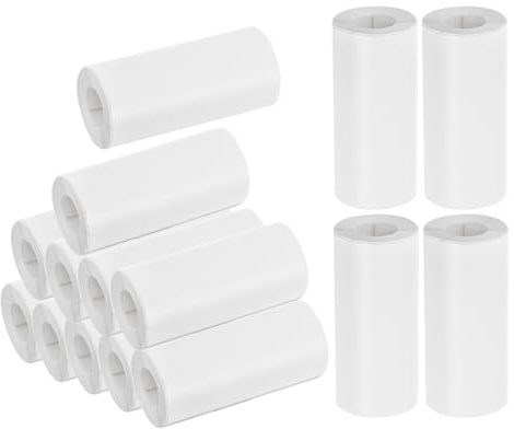 UKCOCO 15 Pezzi Carta Termica Adesiva 57x25 Mm per Macchina Fotografica Istantanea, Ricarica Compatibile per Stampa Foto e Etichette, Carta per Fotocamere Portatili Uso Ufficio e