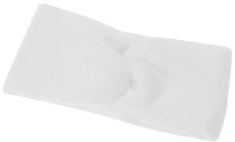 Kosmetik-Haarband, Baumwoll- Stretch, weiß, Breite 8 cm Umfang 38 cm