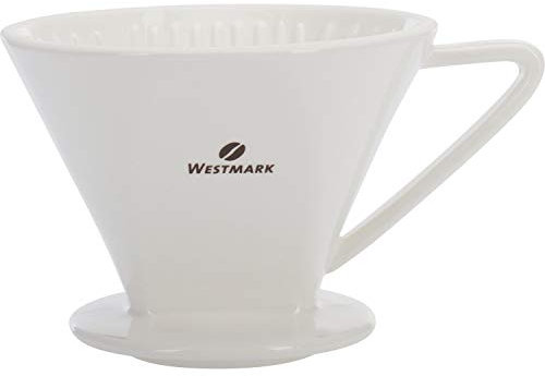 Westmark Porzellan-Kaffeefilter/Filterhalter, Filtergröße 2, Für bis zu 2 Tassen Kaffee, Brasilia, Porzellan, 24472260