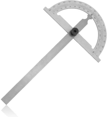 Zunate Winkelmesser, Geschmiedeter Kohlenstoffstahl, 0-180 Grad, 80 x 120 mm, Verchromt, Armwinkel-Markierungssuche