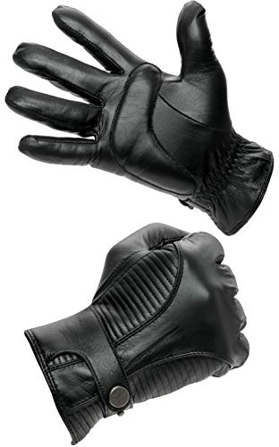 PEARLWOOD Herren Lederhandschuhe Jake für Biker Touchscreen fähig aus Schafleder