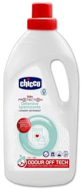 Artsana Chicco Baby Protection Detersivo Bucato Igienizzante per i vestiti del bambino e della famiglia, abbatte gli Odori, 0+ Mesi - 1.5 L