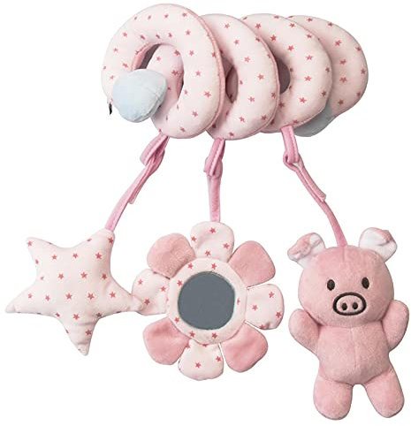 Kagodri Baby Krippe Hängespielzeug rund um das Bett, Spirale Plüsch Spielzeug Baby Kinderwagen Sitz Hängende Spielzeug Trolley Anhänger