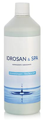IDROSAN & SPA, Detergente, Igienizzante e Sgrassante per vasche idromassaggio, Jacuzzi, Teuco, Albatros ecc. Confezione da 1LT. SPEDIZIONE IMMEDIATA