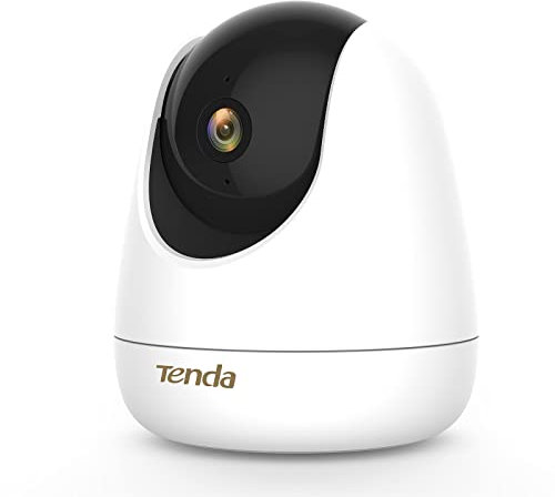 Tenda Camara Vigilancia WiFi Interior - 2K 4MP para Bebé Perro, Visión Nocturna, Camara IP 360 Grados Vigilabebes con Camara Detección Humana Inteligente AI, Audio Bidireccional CP7