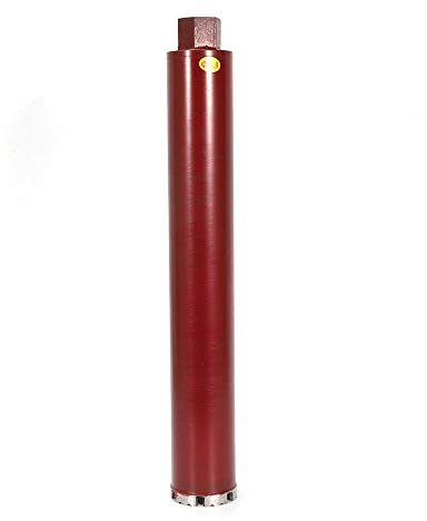Couronne de forage diamantée, 63 mm/450 mm, foreuse à carotter pour béton, béton cellulaire, marbre.