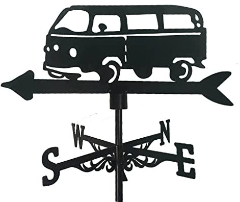 wetterhahn metall für garten Wetterfahne aus Metal Weather Vane Retro Edelstahl Segelboot Schiff Weathervane Schwarze Sprühfarbe Wind Schaufel Außenschuppen Eisenharten Dach Scheunen Dekoration
