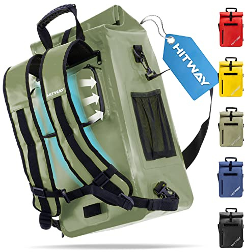 HITWAY Bolsa de alforja para bicicleta, impermeable, de gran capacidad, para asiento trasero de bicicleta