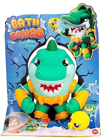 BLOOPIES Bath Squad Chuck - Collectible Bath and Water Toy Un Crocodile Qui pulvérise de puissants Jets d'eau de la Bouche pour Les Filles et Les Enfants à partir de 2 Ans