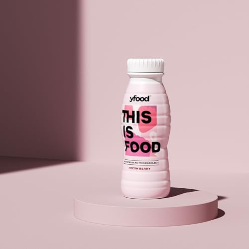 yfood Trinkmahlzeit Fresh Berry, 8 x 330 ml, mit 20 g Protein pro Drink
