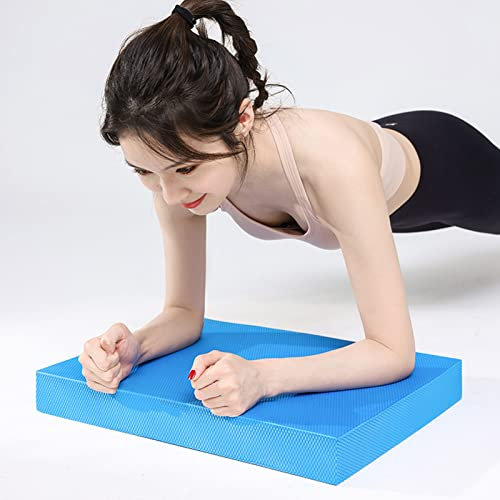 TPE Balance Training Schaumstoffpolster, Flache Unterstützung, Weiches Kissen, Hoher Rückprall, Übung, Fitness, Yoga-Matte (Azurblau)