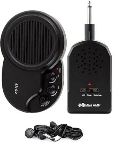 Guitar Amp - Portable Guitar Amp | Wireless Bass Effects | Evolved Tube Logic Sound | Personal Bass Practice Supply Built-In 4 Effects for Home, Performance, School