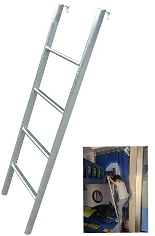 GXXINGIN Scaletta di Ricambio per Letto a Castello, scaletta per Letto Singolo, scaletta in Metallo sospesa per Camper, Auto, roulotte, Barche, per Appartamenti/Letti a Castello/dormitorio/Letti a ca