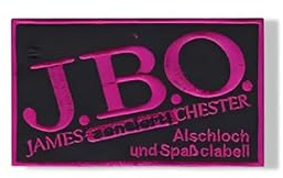 Fun Metal Band Patch – Bestickter Aufnäher zum Aufbügeln im JBO James Blast Orchester-Stil, Applikation, Lila