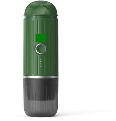 AMRTTWY Machine À Café Portable. Machine à expresso électrique portable, auto-chauffante, chargeur USB-C, cafetière 19 bars, idéale for le camping, café moulu et capsules .Cafetière Nomade(Green)
