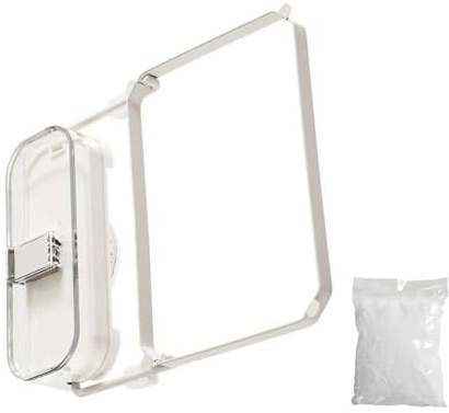 Sink Filter Holder Food Catcher Waste Strainer Folding Kitchen Sink Strainer Corner Basket with 100Pcs Meshes Bags