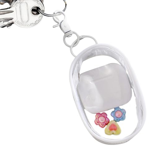 Transparent myntplånbok - transparent myntplånbok, hörlursväska | med hängande ring för examen, födelsedag, barnens dag, jul, hållbar PVC och praktisk, Färg: vit, Refer to description, Unisex